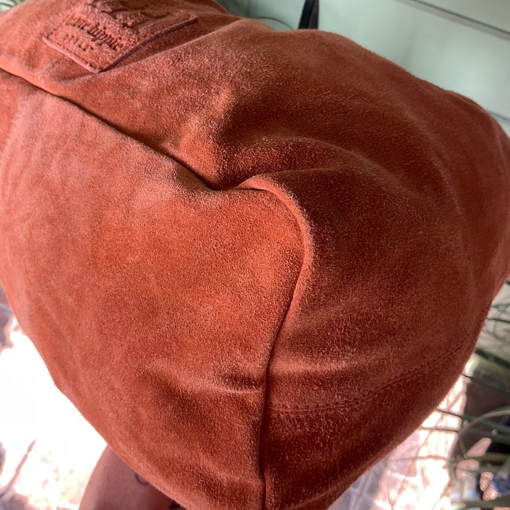 Haute Hippie Orange Suede Hobo Bag with Scarf NWT - Picture 8 of 12